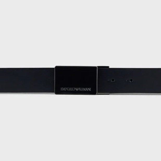 Emporio Armani Pebbled Leather Belt Black Y4S427 / YTU7J 84372