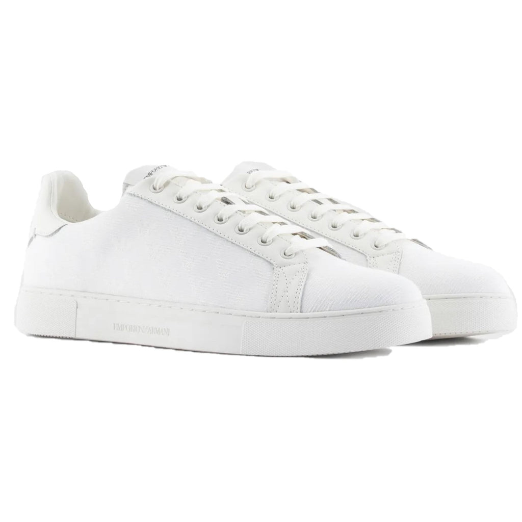Emporio Armani Monogram Sneakers White X4X316 XM741 1M801