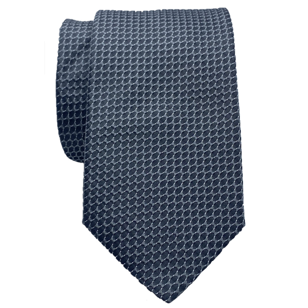Dormeuil Pattern Charcoal Silk Tie
