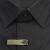 ZZegna Cotton Stretch Poplin Shirt Black 305104 ZCSC1