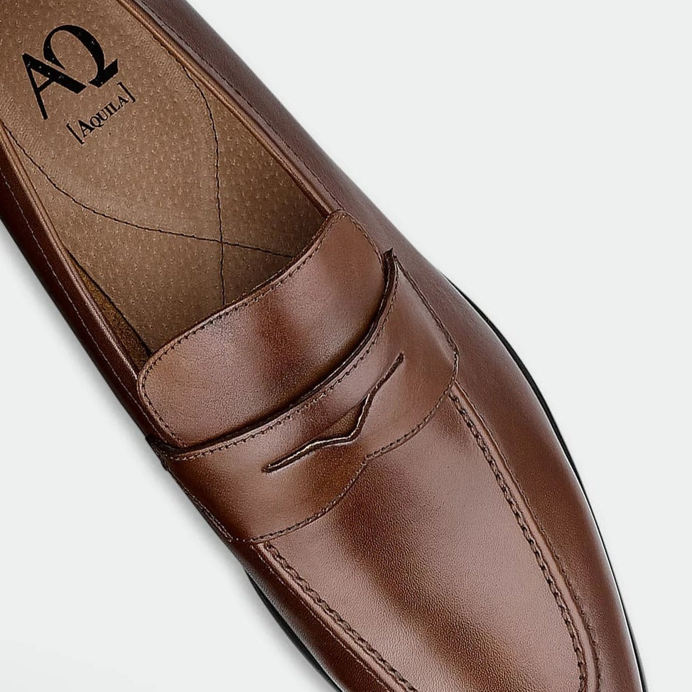 Aquila Penley Brown Loafers
