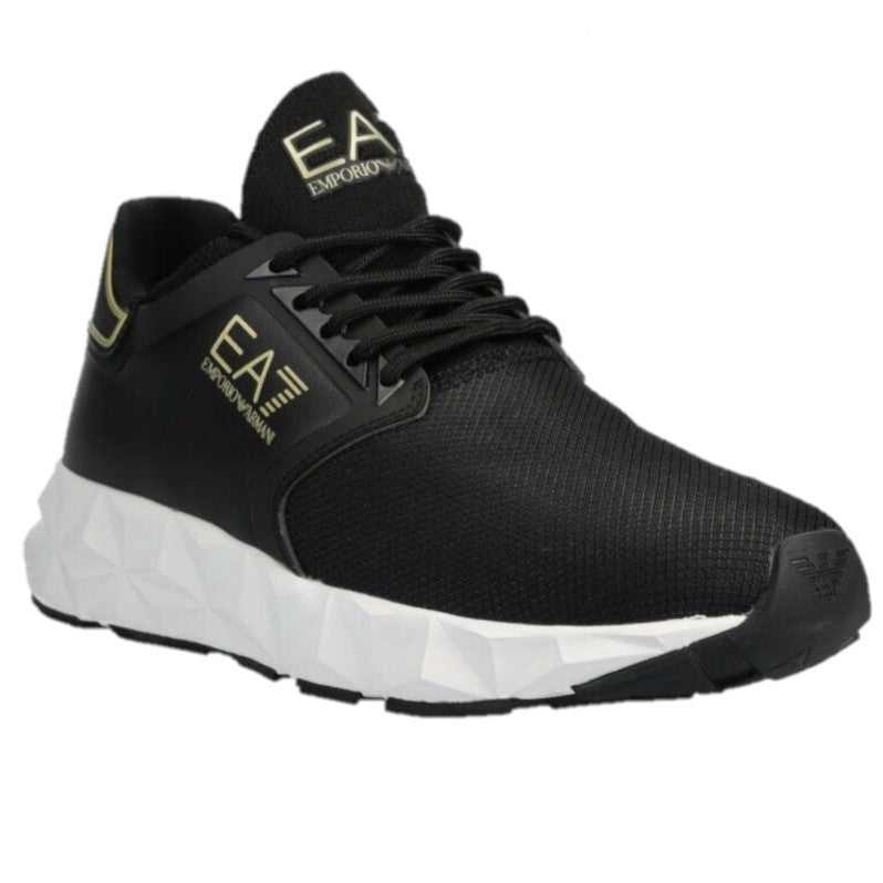 EA7 Kombat Derby Sneakers Black / White / Gold X8X123 XK300 R347
