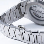 Classic 42 Stainless Steel Case Black Dial Stainless Steel Band