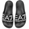 EA7 Black Slippers - Ignition For Men