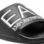 EA7 Black Slippers - Ignition For Men