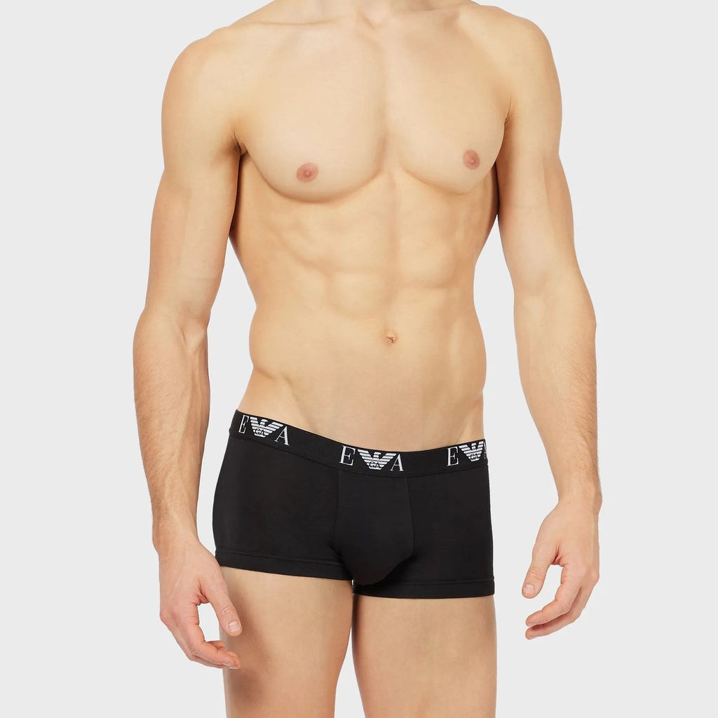 Emporio Armani Three Pack Trunk Briefs Black 111357CC715 21320