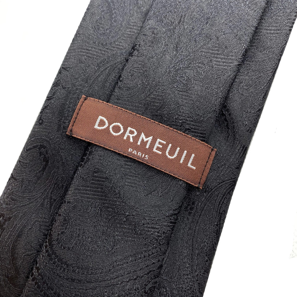 Dormeuil Black Paisley Tie - Ignition For Men