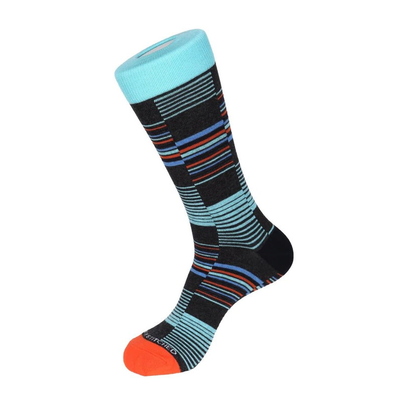 Unsimply Stitched Illusion Maze Socks - Ignition For Men