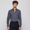 Hugo Boss Hank Shirt 50469422 10241252 692 Navy & Pink