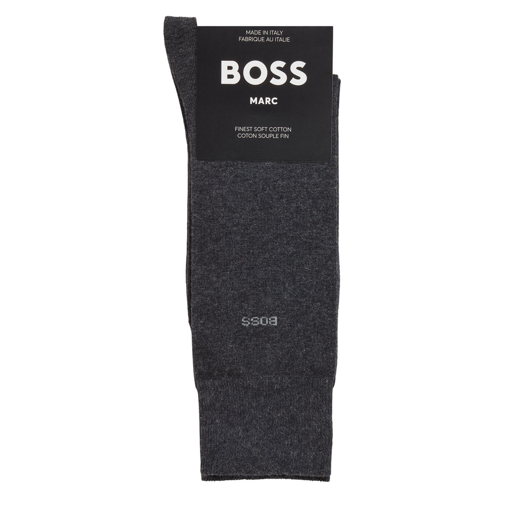 Hugo Boss Marc Regular Length Logo Socks 50469843 10241857 012 Dark Grey