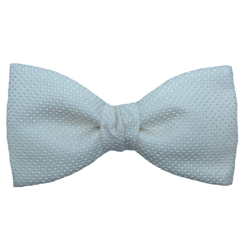Dormeuil Ivory Self Pattern Bow Tie - Ignition For Men