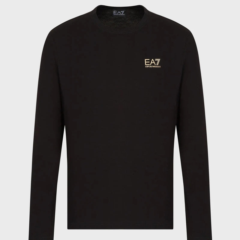 EA7 Logo Long-Sleeved Cotton T-shirt 3LPT21PJFFZ10208 