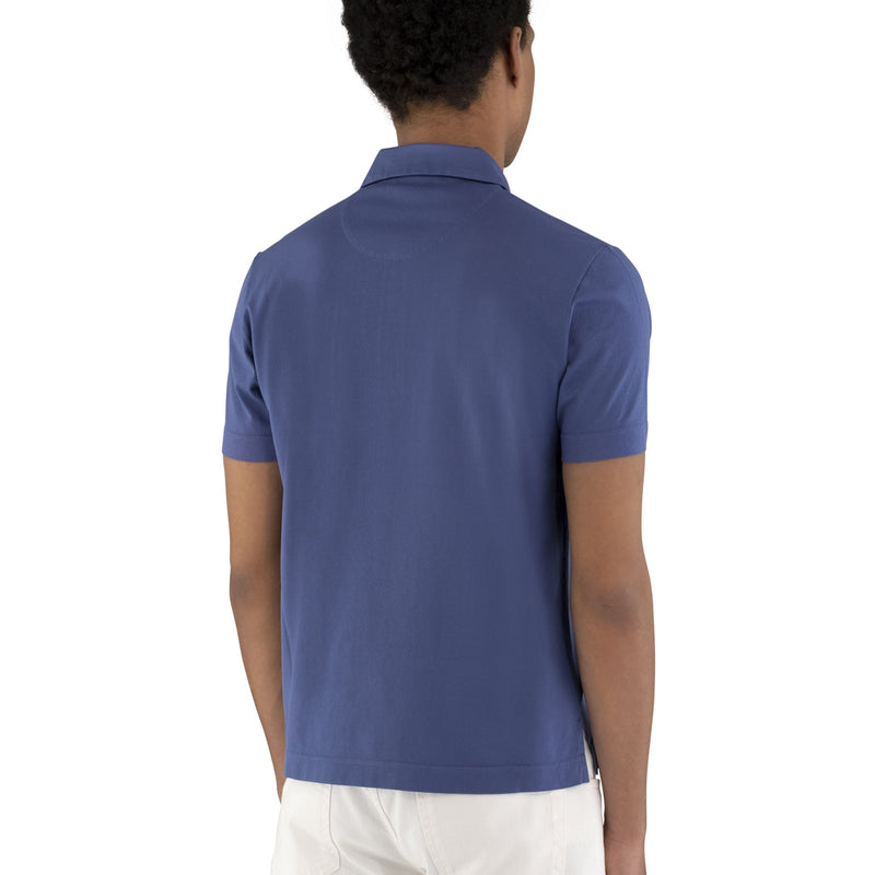 Canali Dusty Blue Piquet Polo - Ignition For Men