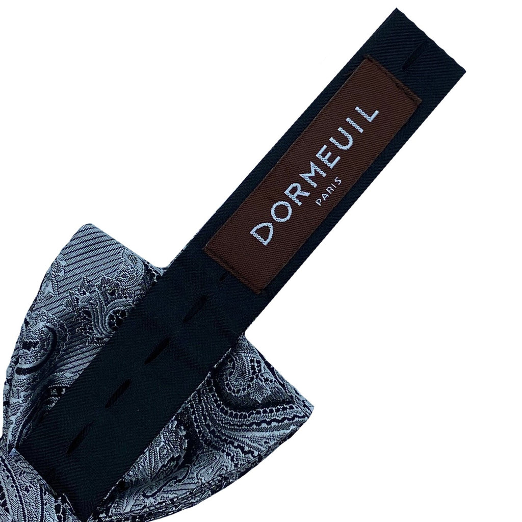 Dormeuil Silver Paisley Bow Tie - Ignition For Men